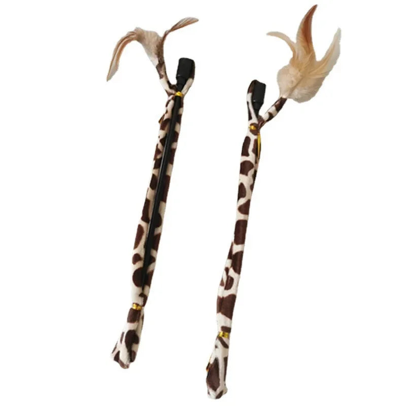 Simulation Feather Interactive Cat Teaser Wand
