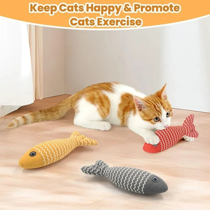 Anti-Bite Seafood Fish Catnip Toy