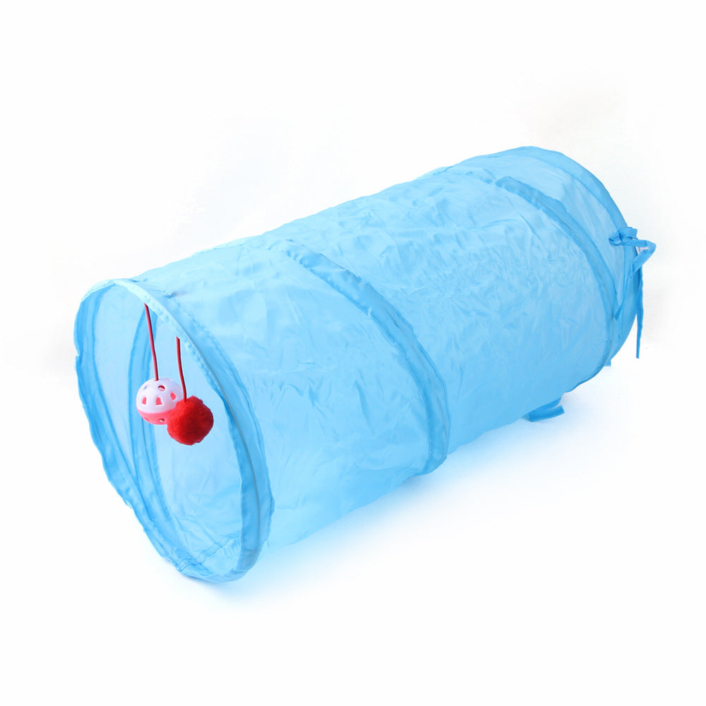 Collapsible Canvas Interactive Cat Tunnel