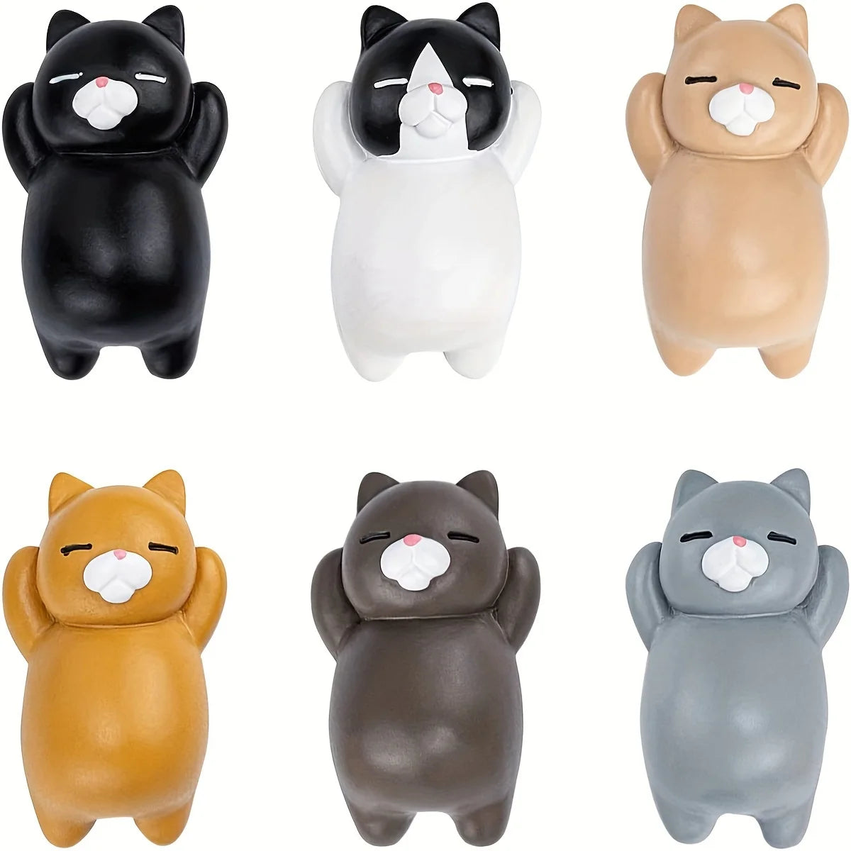 The Mischief Maker Cartoon Cat Fridge Magnets (Multi-Pack)