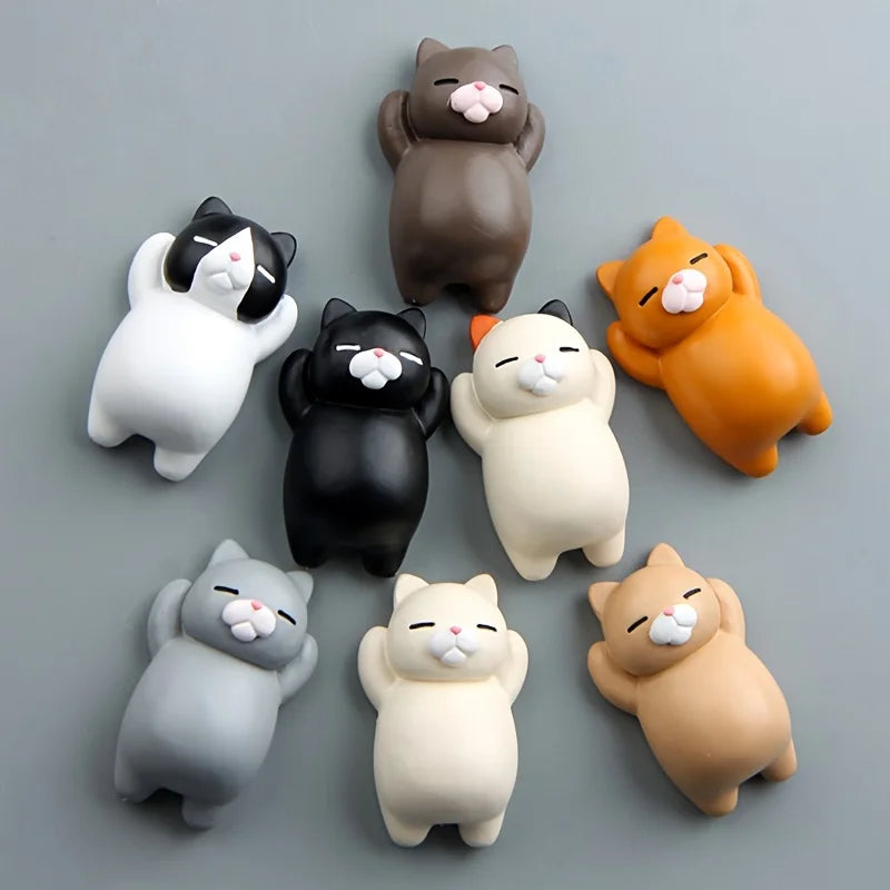 The Mischief Maker Cartoon Cat Fridge Magnets (Multi-Pack)