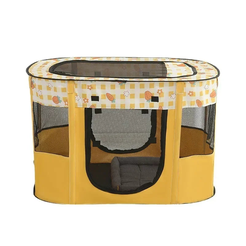 Foldable Pet Playpen & Portable Cat Delivery Room Tent