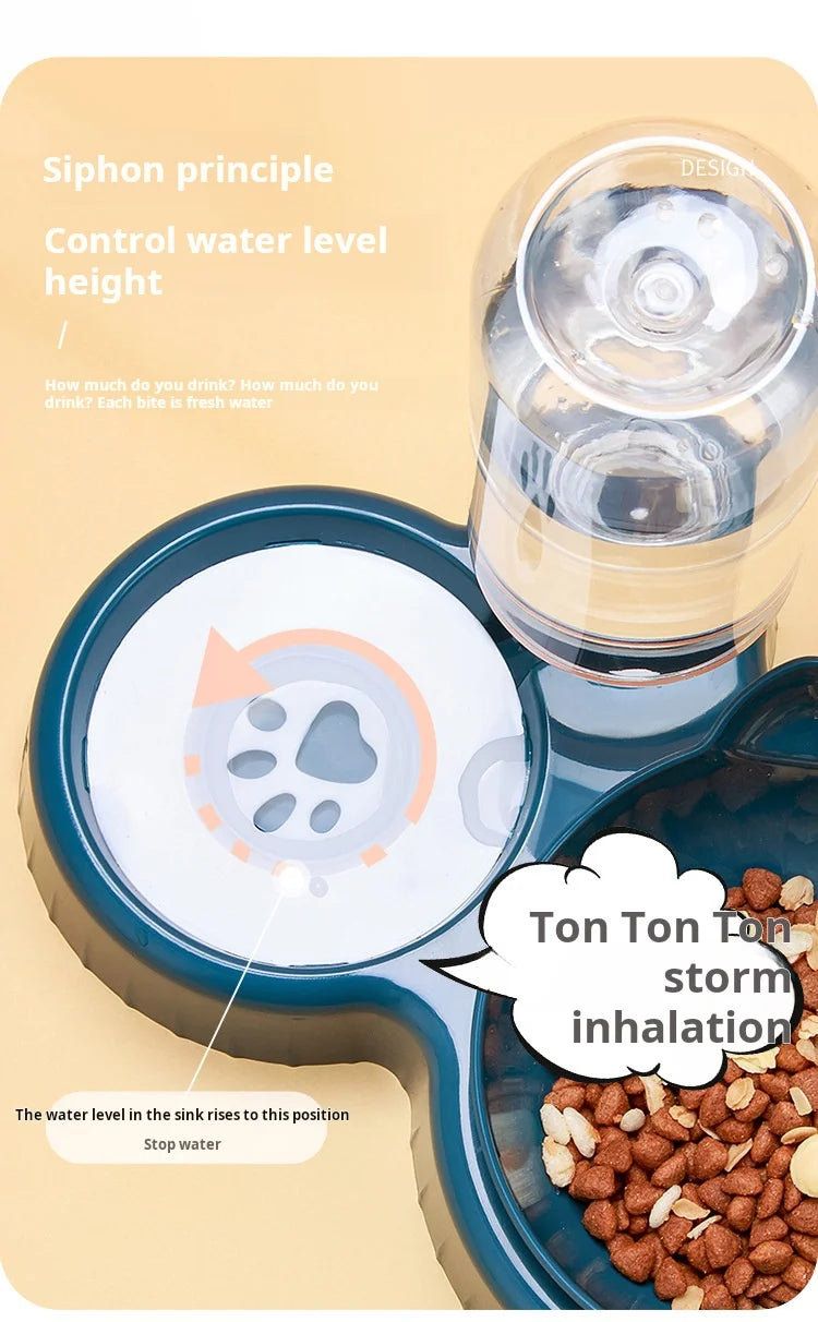 3-in-1 Ergonomic Automatic Pet Feeder Station