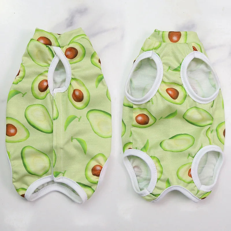 Cute Breathable Cat Surgery Recovery Suit - Anti-Lick Post-Op Protection Onesie