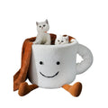2026 Artisanal Semi-Closed Luxury "Cup" Cat Nest | Thickened Orthopedic Winter Warmth Sanctuary