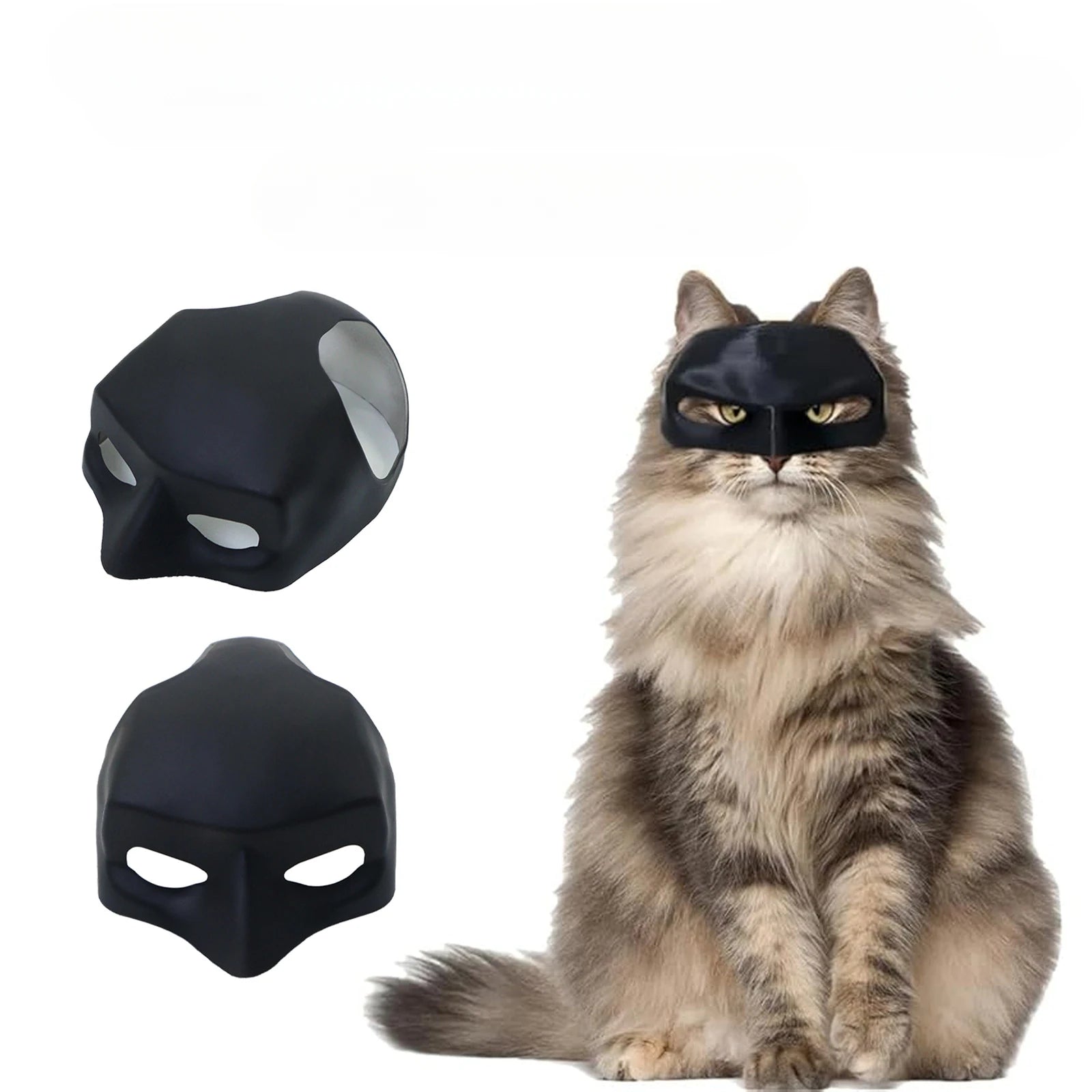 Dark Knight 3D Printed Bat-Man Cat Mask