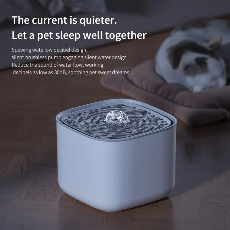 3L Automatic Recirculating Cat Water Fountain