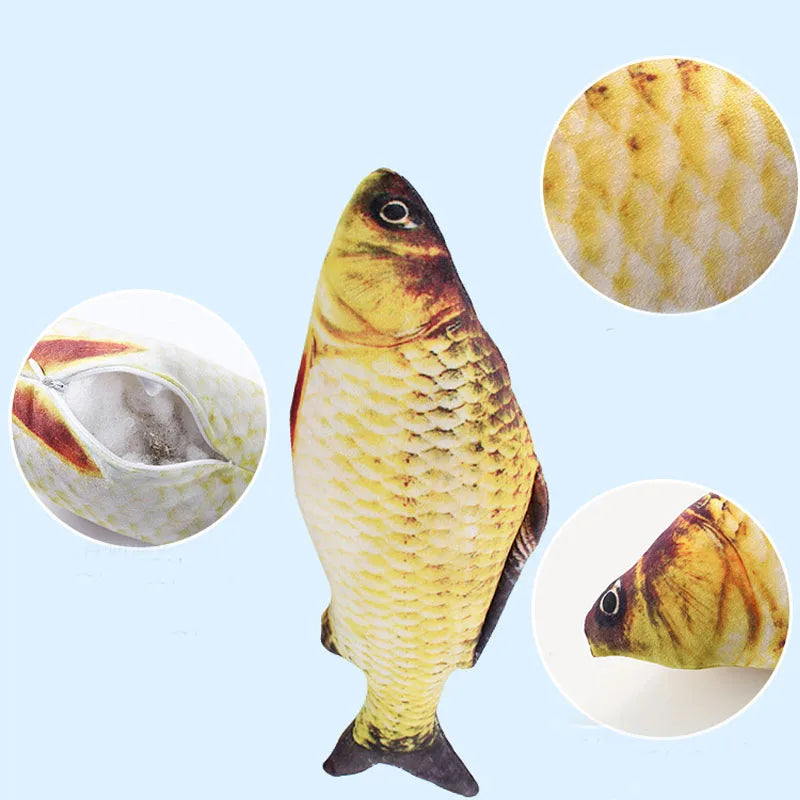 Catnip Chewing Toys Anti-Bite Simulated Fish