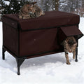 Insulated Waterproof Outdoor Cat House with Escape Door
