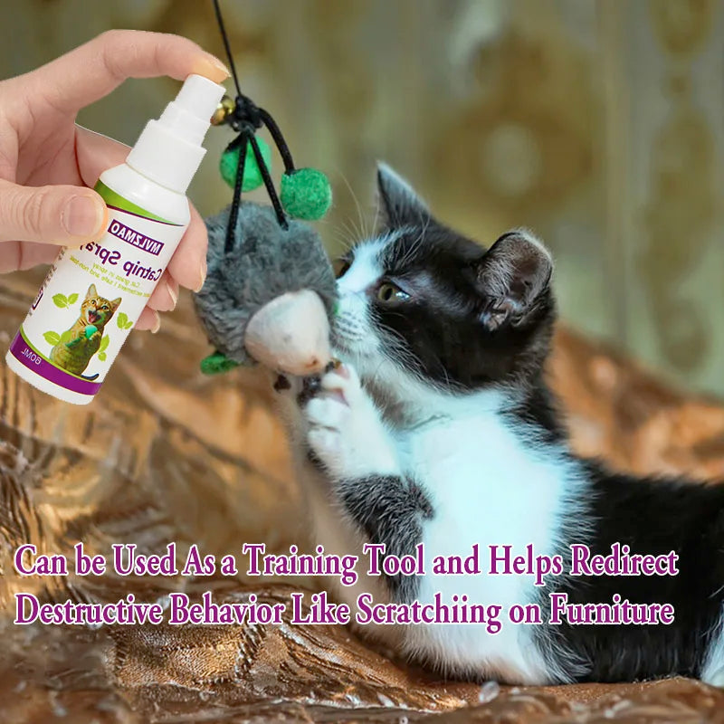 Premium Liquid Catnip Spray Feline Toy Renewer & Play Booster