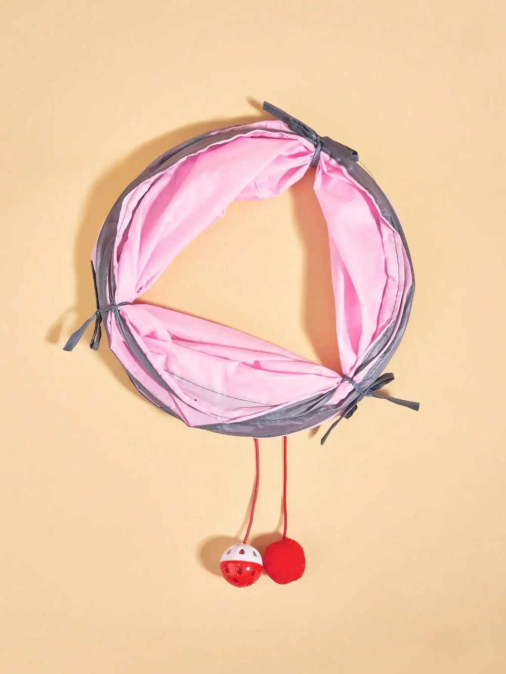 PINK and RAINBOW Foldable All-In-One Cat Tunnel Bed