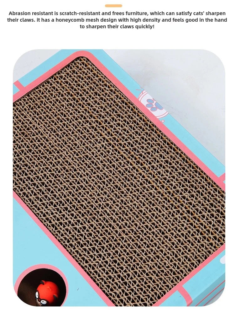 Interactive 3-in-1 Whack-A-Mole Cat Enrichment Toy & Scratching Pad