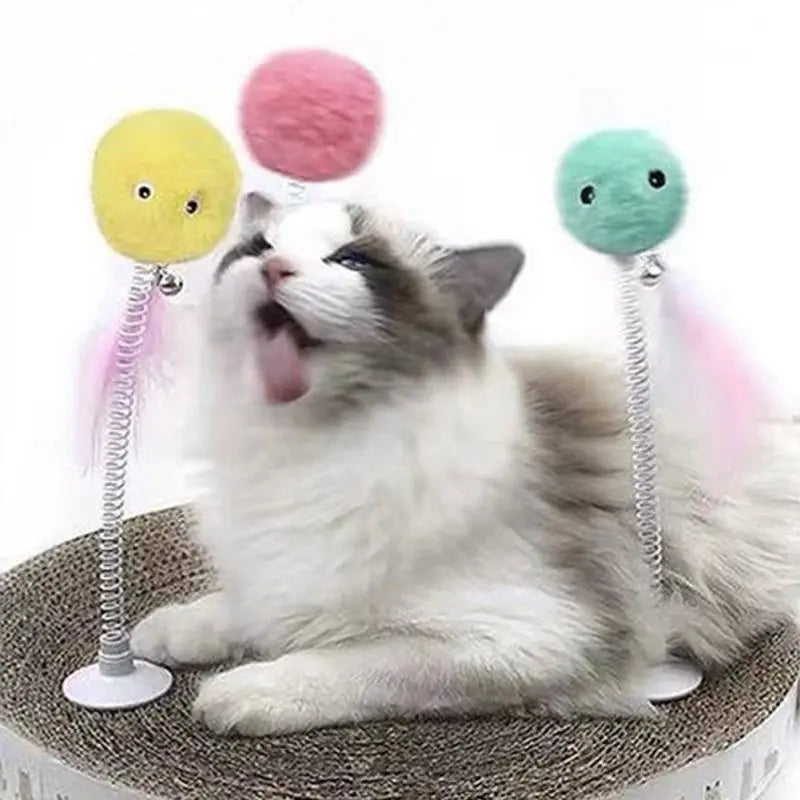 Smart Interactive Chirping Cat Ball | Pet-Safe Plush Sounding Toy with Catnip Pouch
