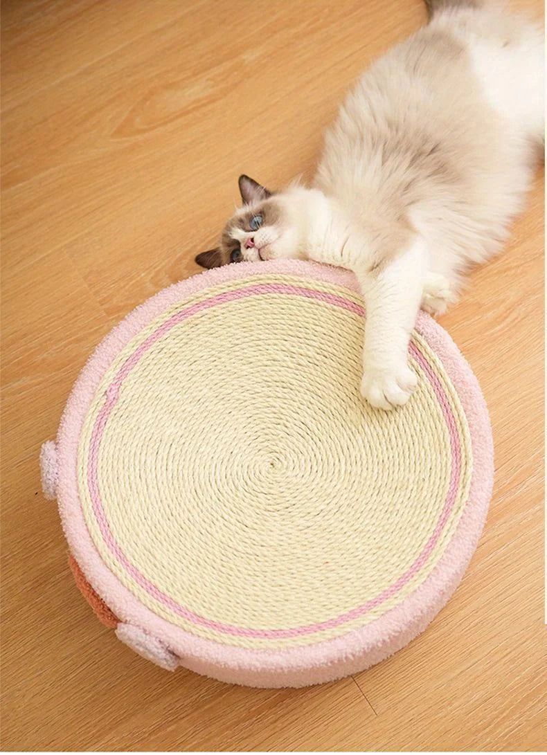 Winter Cat Scratch Board & Cozy Sisal Nest