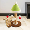 Serenable Mini Christmas Tree Cat Scratching Post with Interactive Hanging Toys