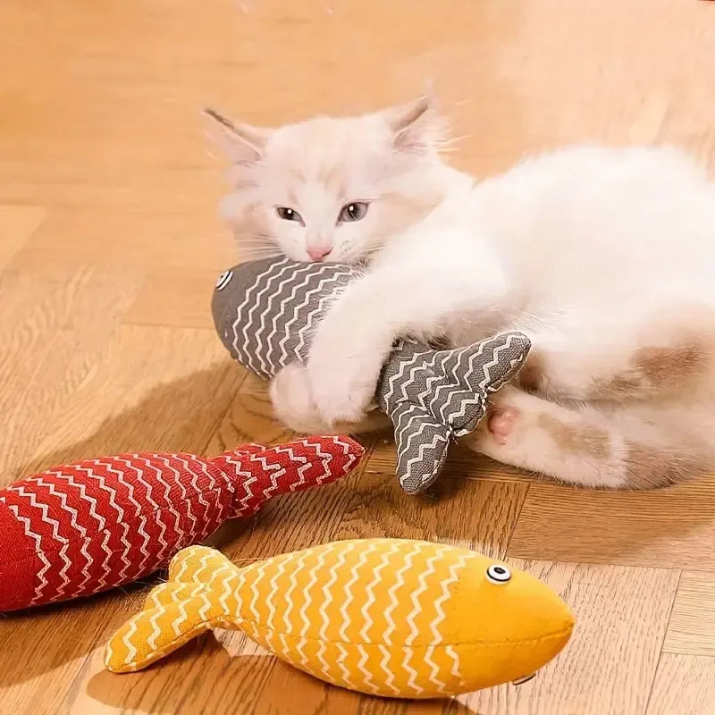 Anti-Bite Seafood Fish Catnip Toy