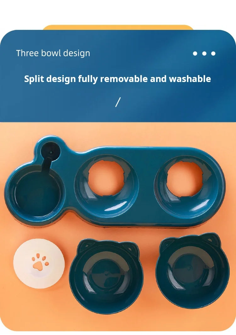 3-in-1 Ergonomic Automatic Pet Feeder Station