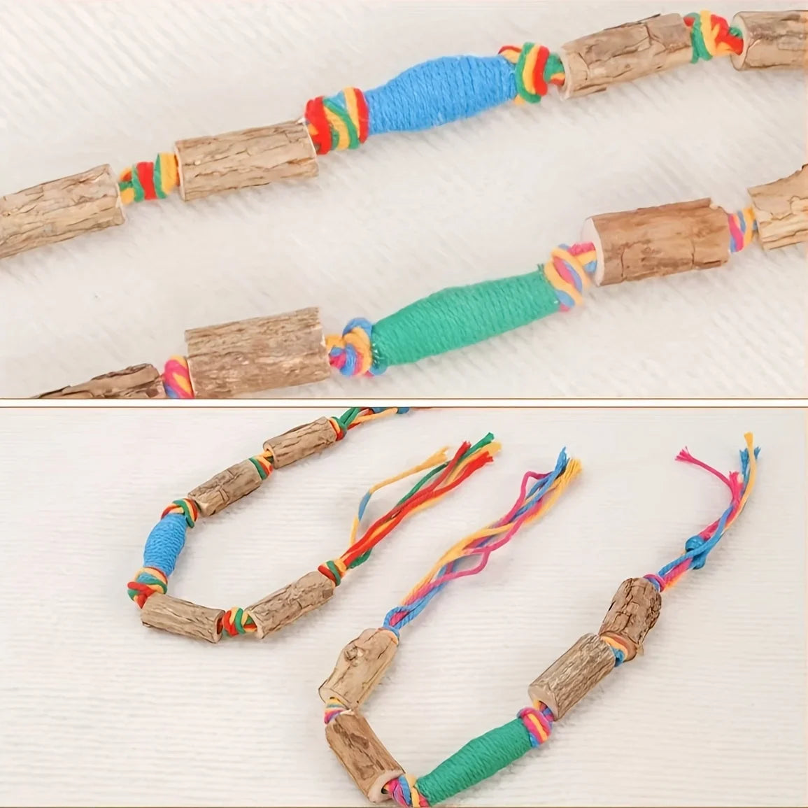 Natural Rope Cat Chew & Dental Toy (2-Pack)