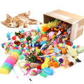 Multi-Pack Interactive Cat Toy Variety Bundle | Mixed Plastic Springs & Plush Toys Combo Set