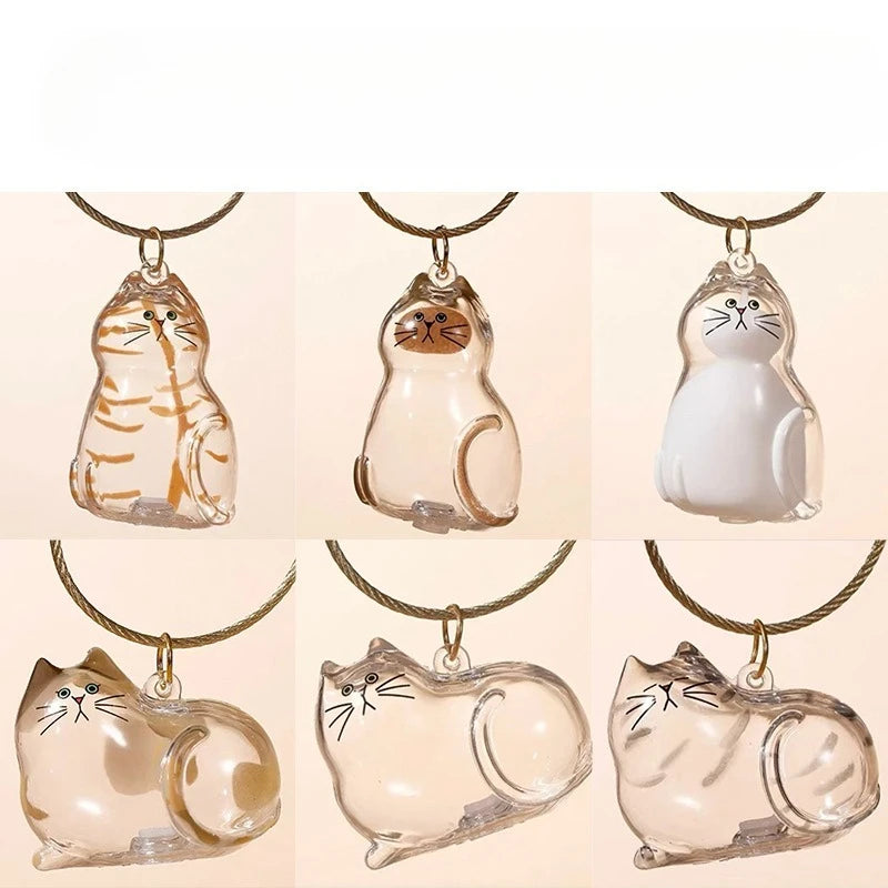 The Forever Close Cat Hair Memorial Storage Keychain