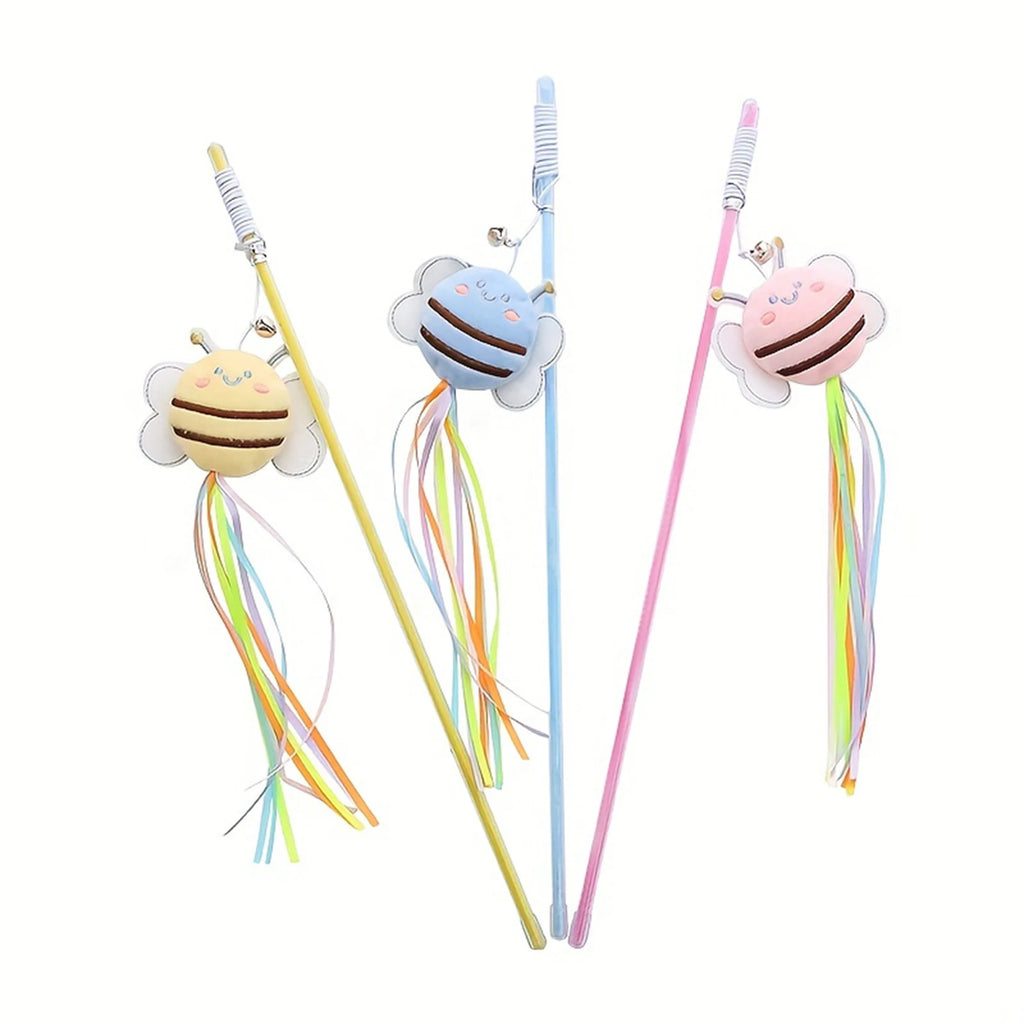 Busy Bee Interactive Tassel Cat Wand