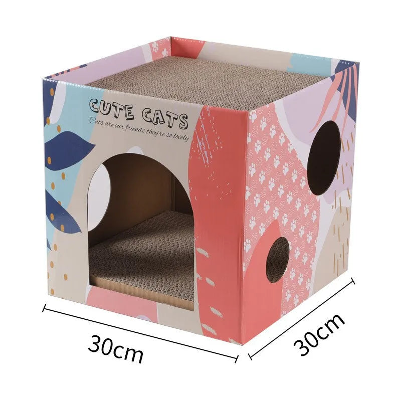 Double-Layer Kitten Scratching House & Condo