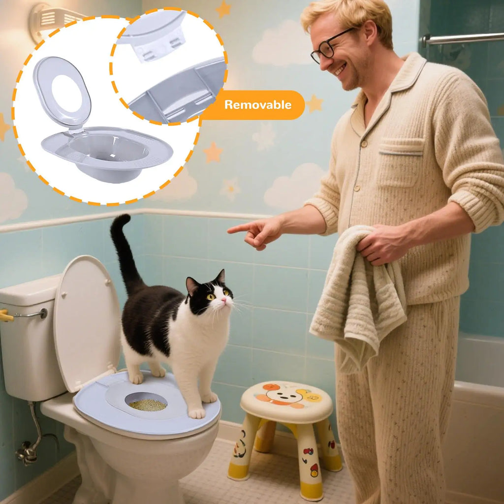 Cat Toilet Training Kit – Say Goodbye to Cat Litter Forever!