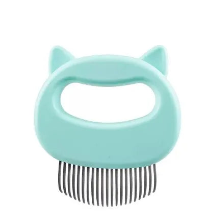 Gentle Detangling Cat Massage Comb - Easy-Grip Shedding & Grooming Brush