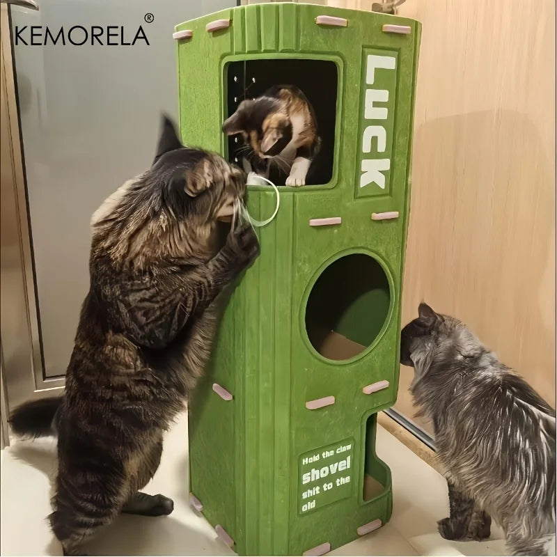 3D Tree-Shaped Luxury Cat Condo & Cave | Breathable Felt Indoor Play Tower