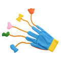 Interactive Five-Finger Plush Cat Teaser Mitt with Built-In Hunting Bell