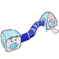 3-in-1 Cartoon Cat & Fish Adventure Tunnel Fort Outdoor