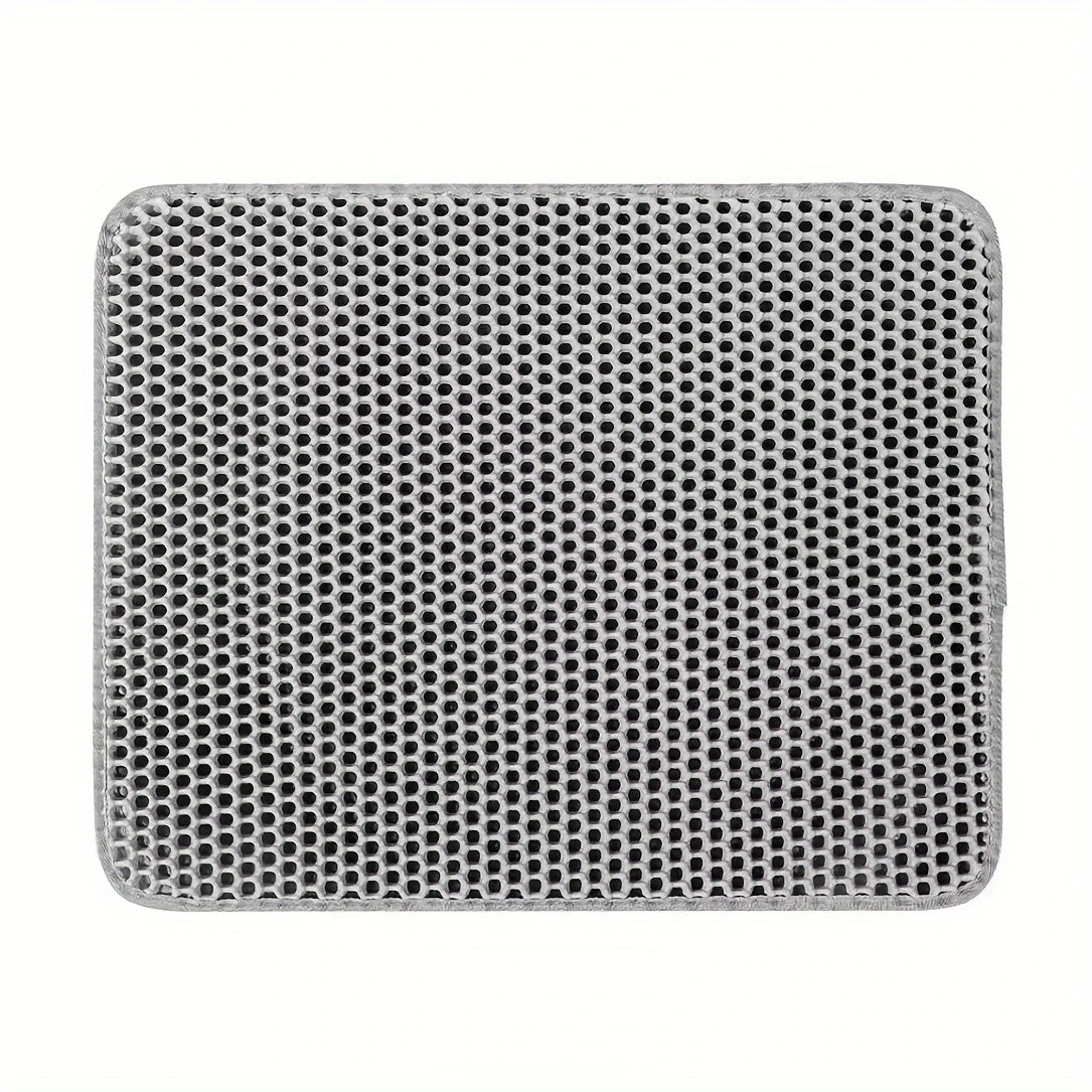 Double-Layer Honeycomb Cat Litter Mat | Waterproof Scatter-Control Trapping Pad