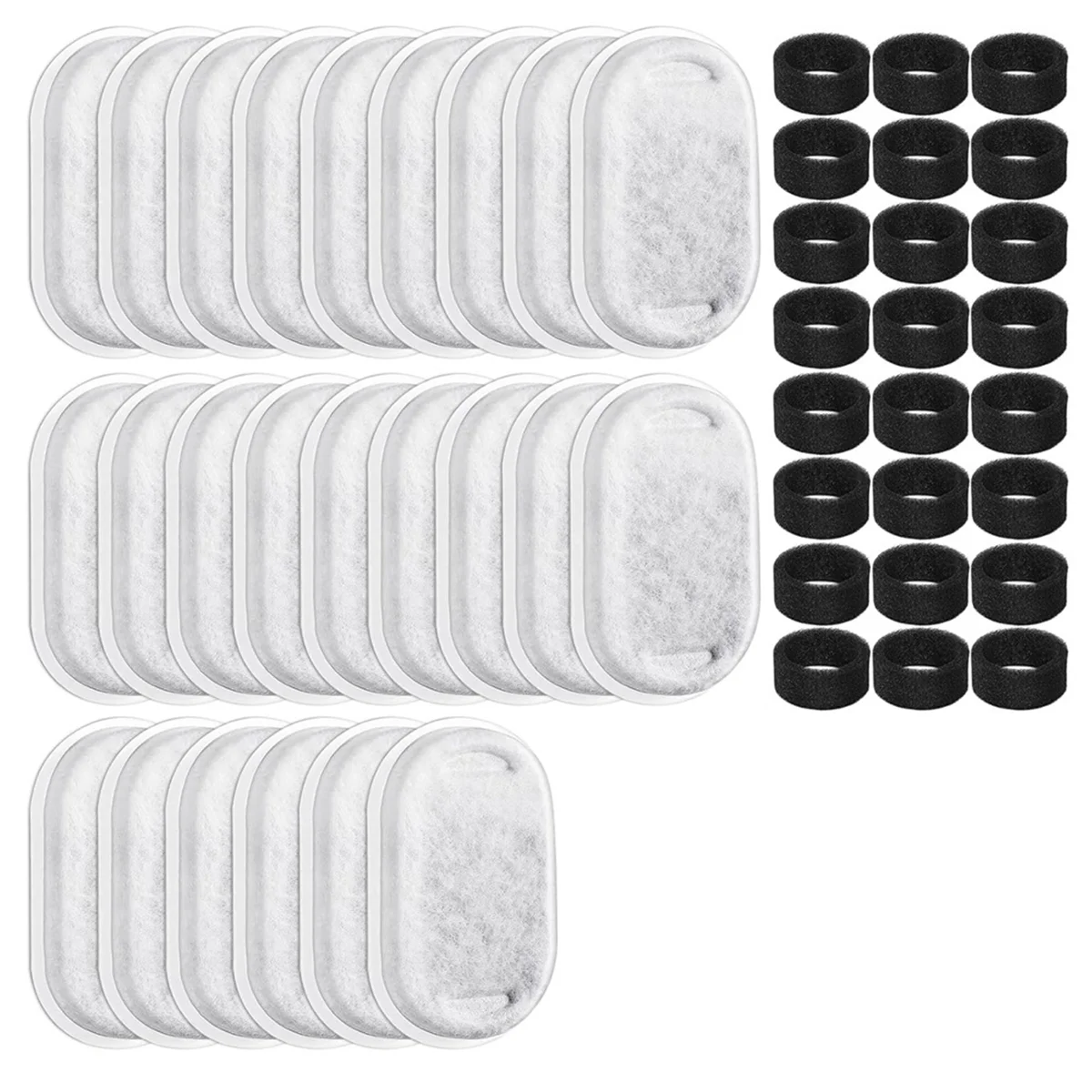 48-Pack Cat Water Fountain Filters & Replacement