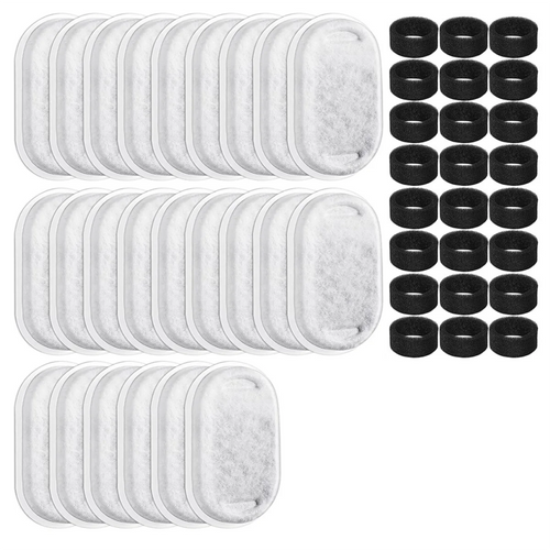 48-Pack Cat Water Fountain Filters & Replacement