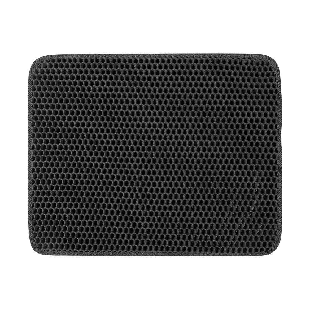 Double-Layer Honeycomb Cat Litter Mat | Waterproof Scatter-Control Trapping Pad