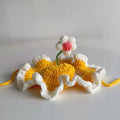 Blossom Bonnet Cute Flower Crochet Cat Hat