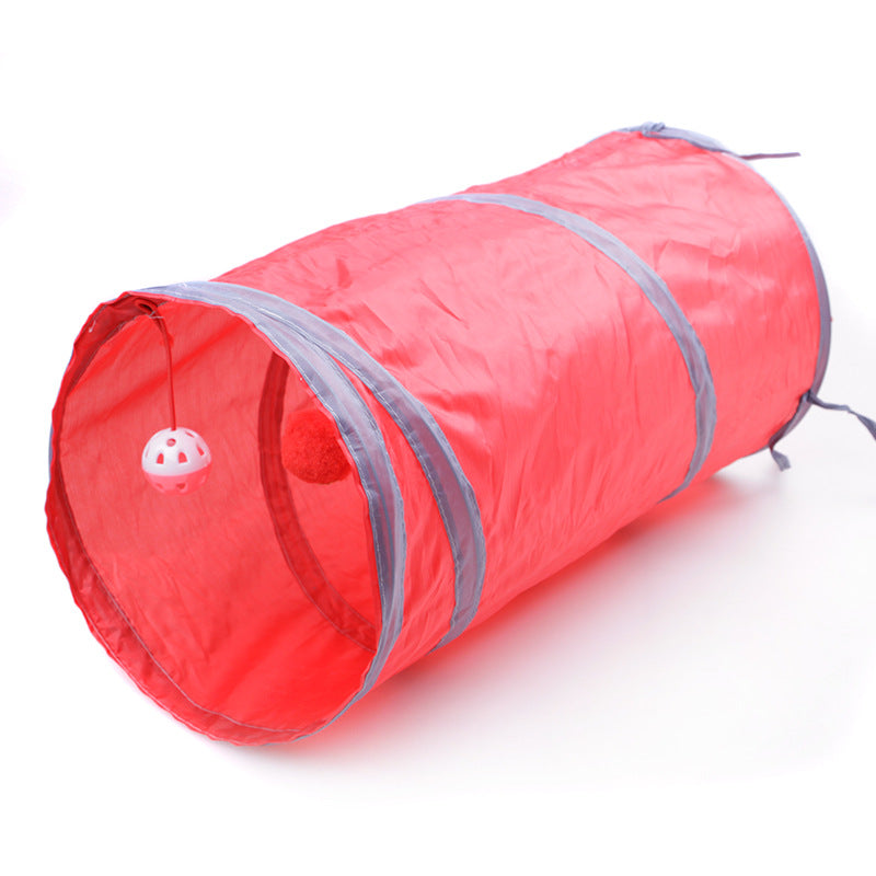 Collapsible Canvas Interactive Cat Tunnel