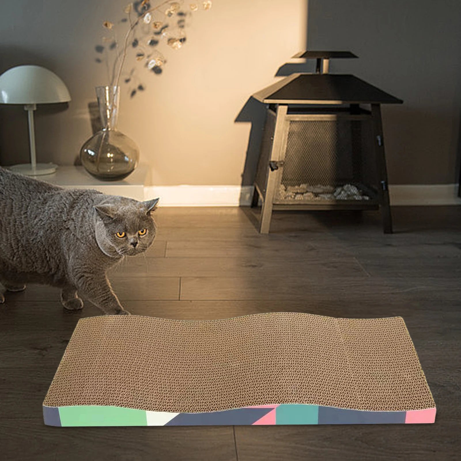 Kesoto 2-in-1 Ergonomic Cat Scratcher Sofa & High-Density Lounge Bed