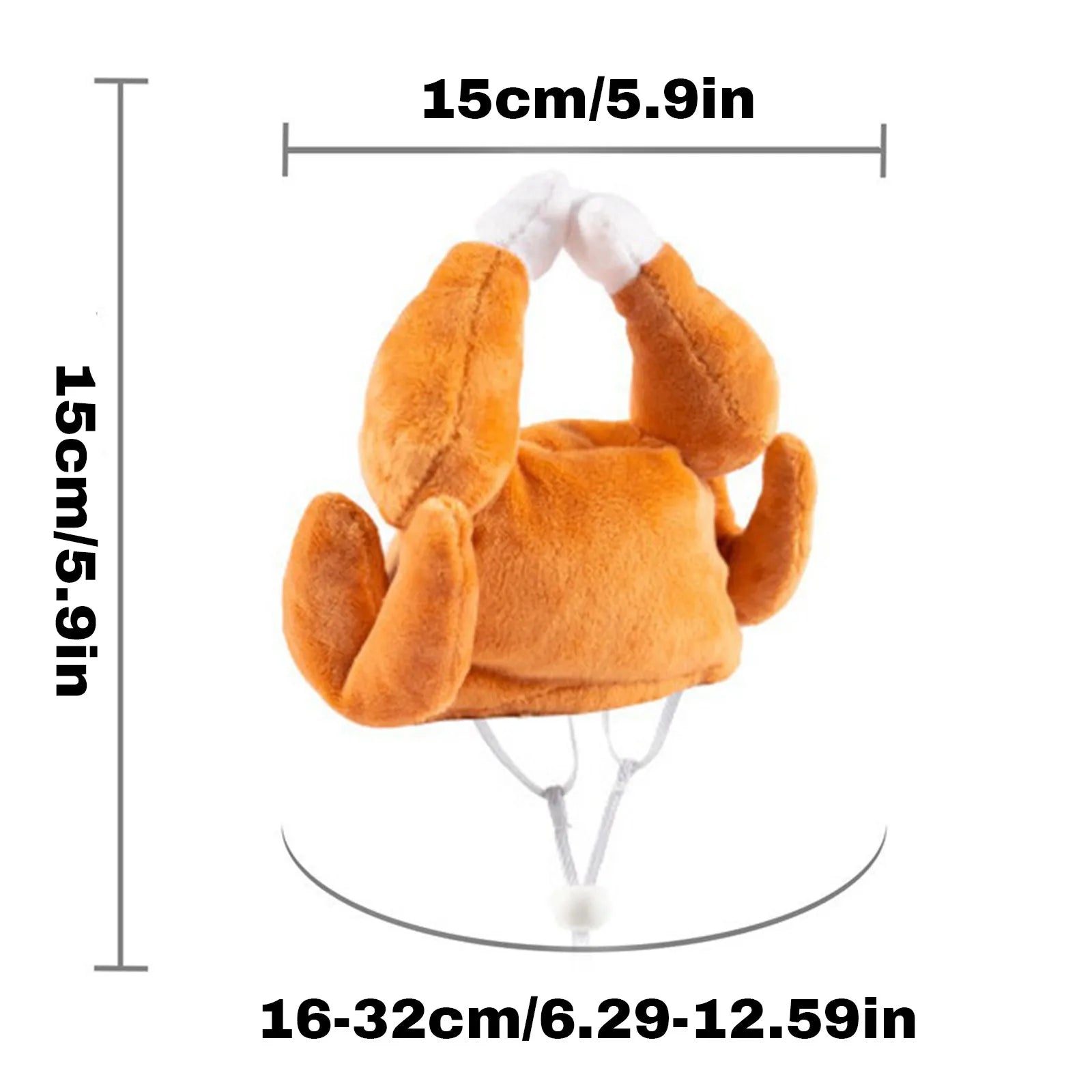 Feast Mode Turkey & Chicken Leg Pet Costume Hat