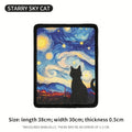 Minimalist Wall-Mounted Cat Scratching Mat | Space-Saving Soft Fabric Clawing Pad