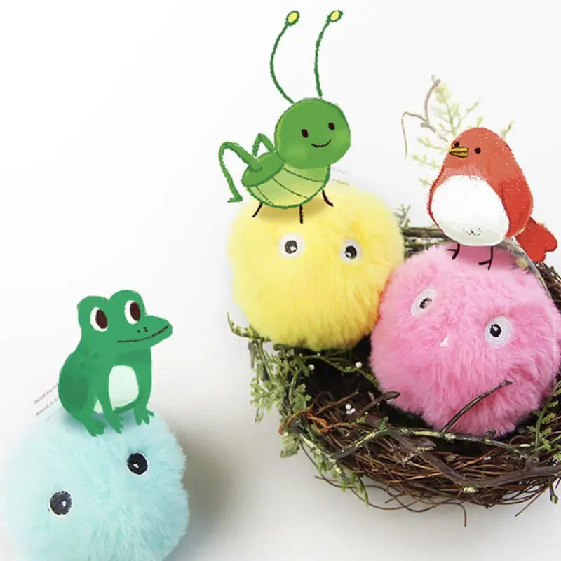 Smart Interactive Chirping Cat Ball | Pet-Safe Plush Sounding Toy with Catnip Pouch