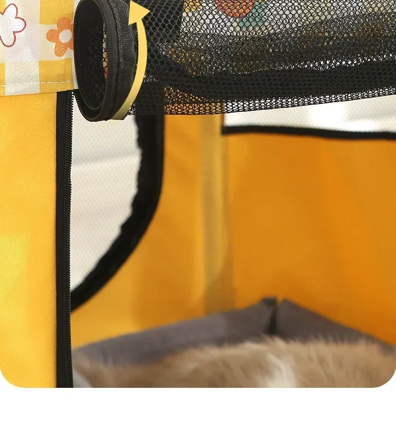 Foldable Pet Playpen & Portable Cat Delivery Room Tent