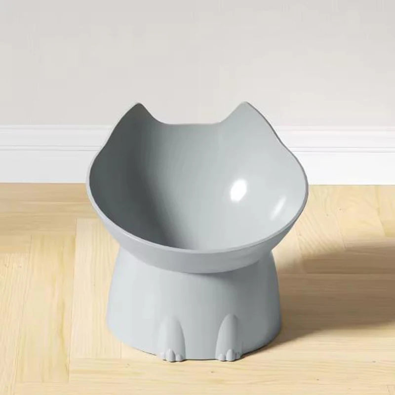 Raised Ergonomic Cat Bowl for Neck Protection