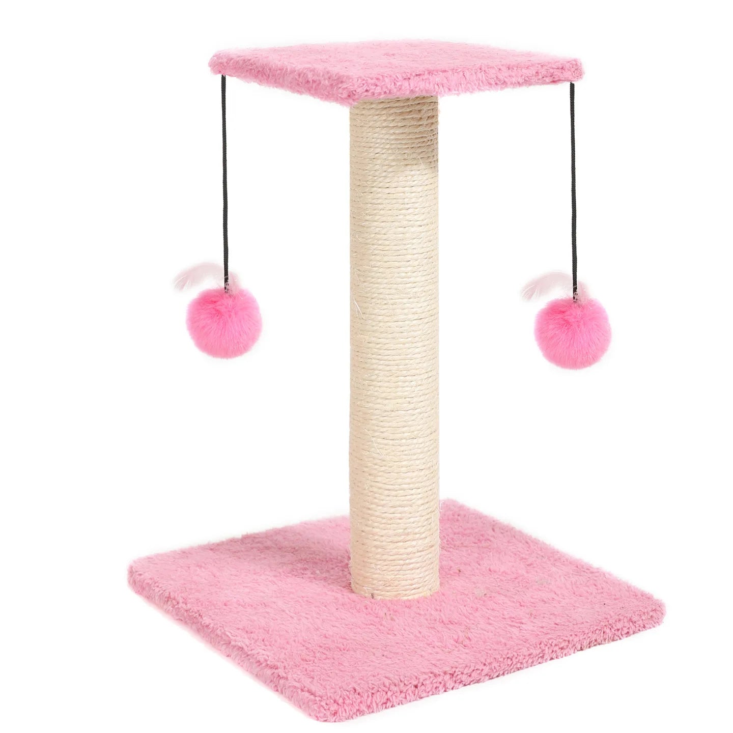 Agave Cactus Kitten Scratching Post with Teaser Toy