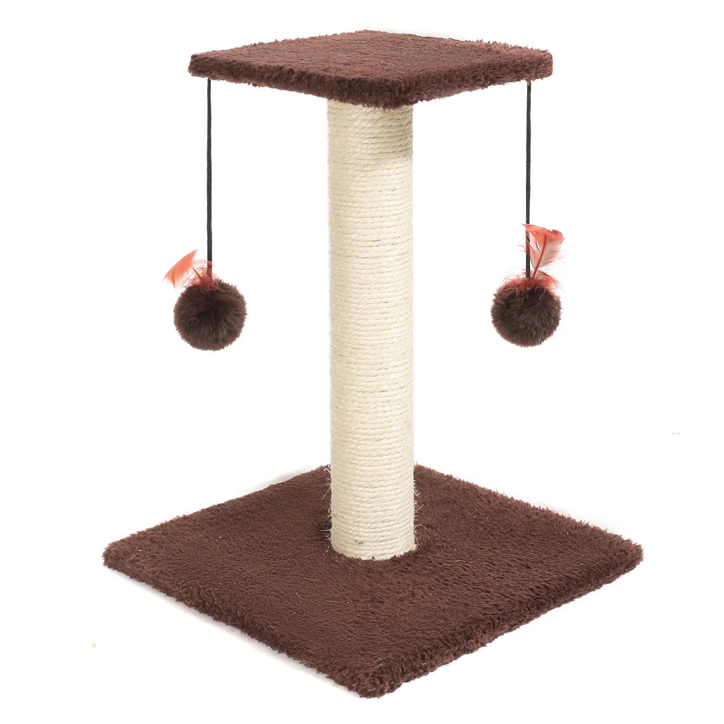 Agave Cactus Kitten Scratching Post with Teaser Toy