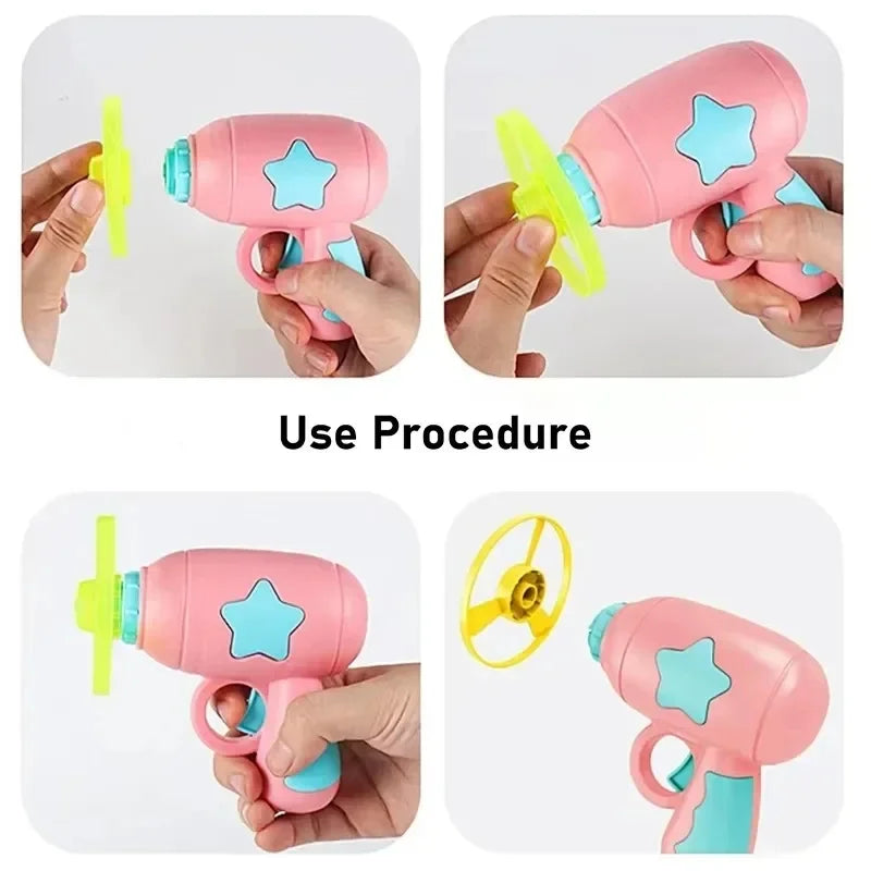 Mini Flying Disc Cat Launcher Gun | Interactive Pocket-Sized Indoor Chasing Toy