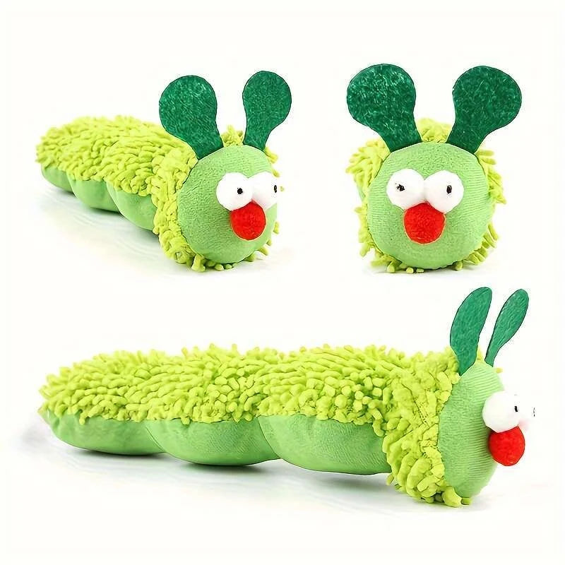 Cute Caterpillar Catnip & Silvervine Molar Chew Toy