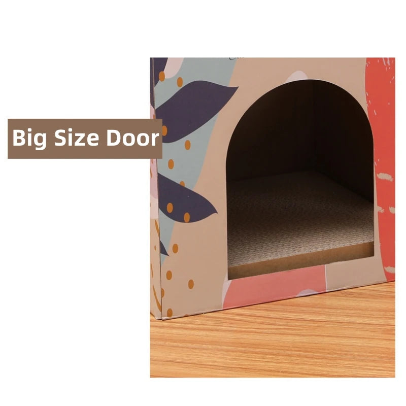 Double-Layer Kitten Scratching House & Condo
