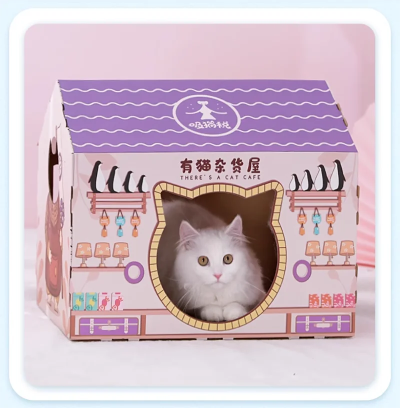 Premium 3-in-1 Eco-Friendly Cat Condo Lounge Sofa & Scratching House