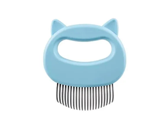 Gentle Detangling Cat Massage Comb - Easy-Grip Shedding & Grooming Brush